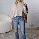 Lydian Waffle Textured Sweater - Stone