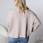 Lydian Waffle Textured Sweater - Stone