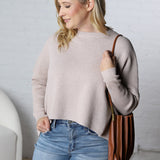 Lydian Waffle Textured Sweater - Stone FINAL SALE