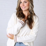 Mabel Deep V-Neck Pullover
