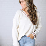 Mabel Deep V-Neck Pullover