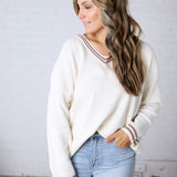 Mabel Deep V-Neck Pullover