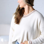 Mabel Deep V-Neck Pullover
