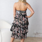 Madeleine Black Floral Maxi Dress