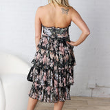 Madeleine Black Floral Maxi Dress