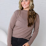 Maelie Mock Neck Top