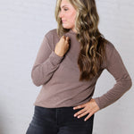 Maelie Mock Neck Top