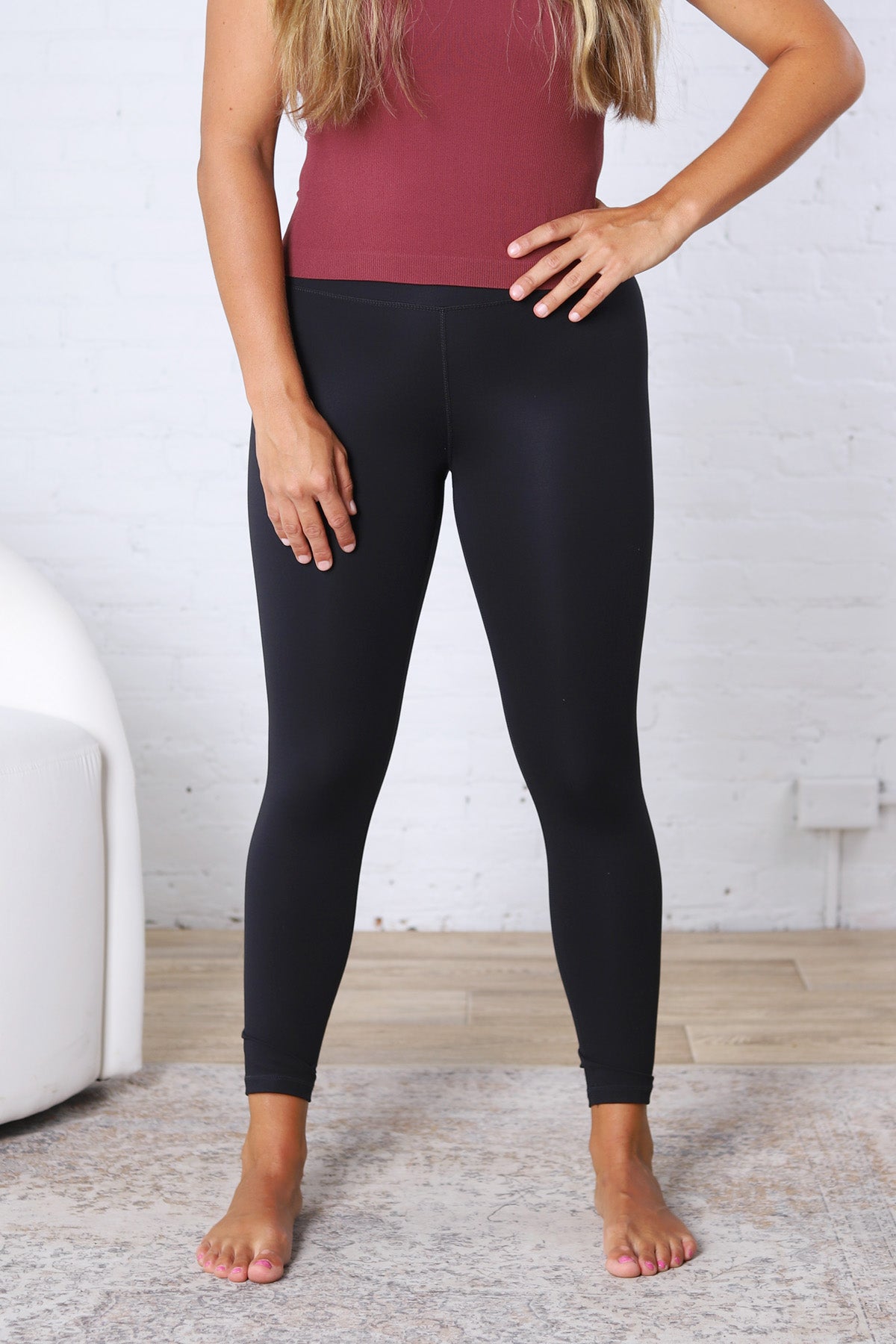 Maelle Cloud Light Contour High-Waisted Leggings - Black