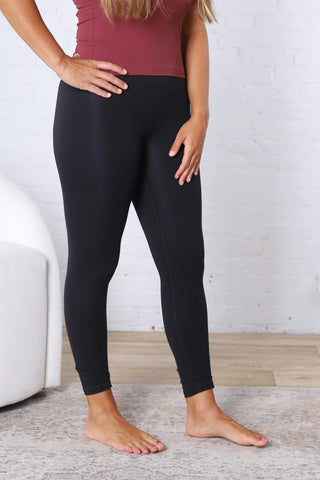 Maelle Cloud Light Contour High-Waisted Leggings - Black