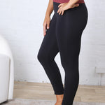 Maelle Cloud Light Contour High-Waisted Leggings - Black