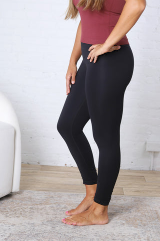 Maelle Cloud Light Contour High-Waisted Leggings - Black