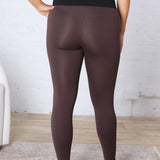 Maelle Cloud Light Contour High-Waisted Leggings - Coffee Bean