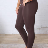 Maelle Cloud Light Contour High-Waisted Leggings - Coffee Bean