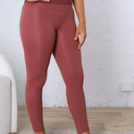 Maelle Cloud Light Contour High-Waisted Leggings - Rosewood