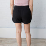 Maelyn Black Twill Shorts - Final Sale