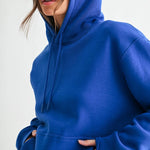 Maerin Drop Shoulder Hoodie - Deep Indigo