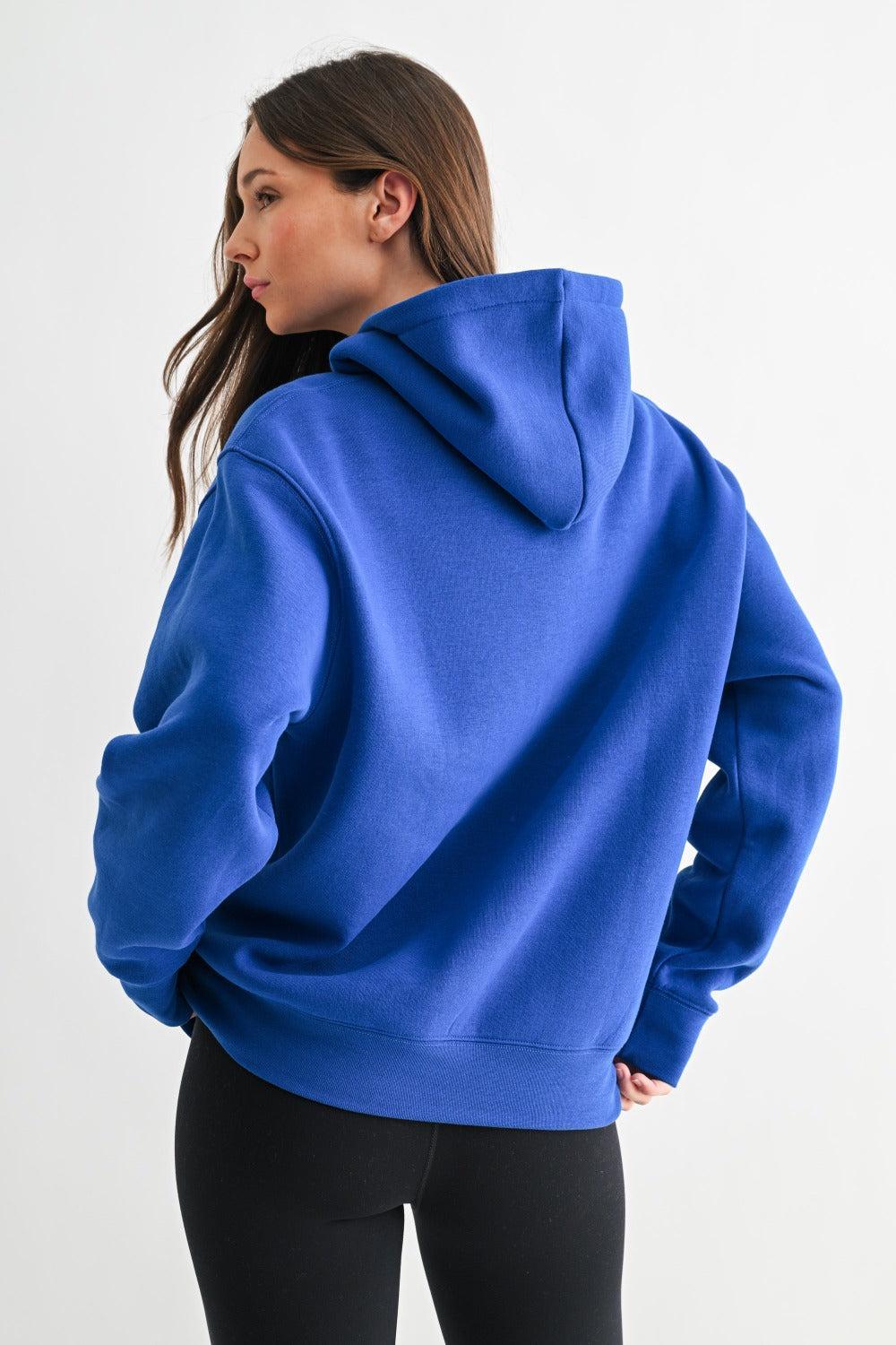 Maerin Drop Shoulder Hoodie - Deep Indigo