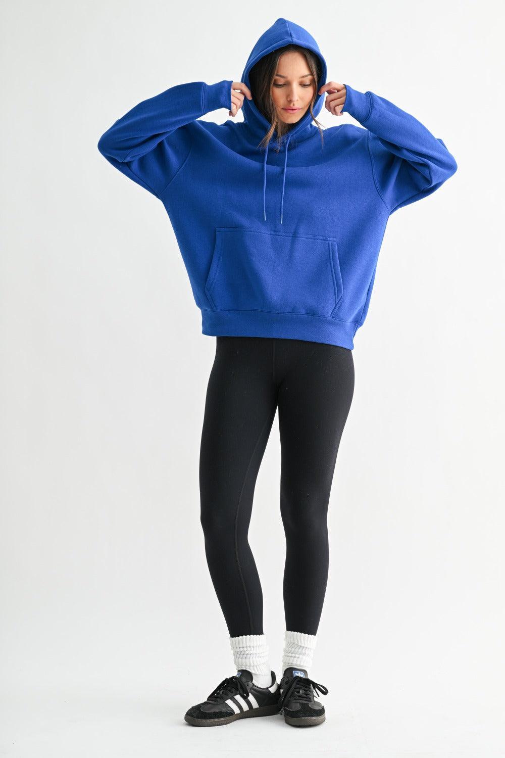 Maerin Drop Shoulder Hoodie - Deep Indigo