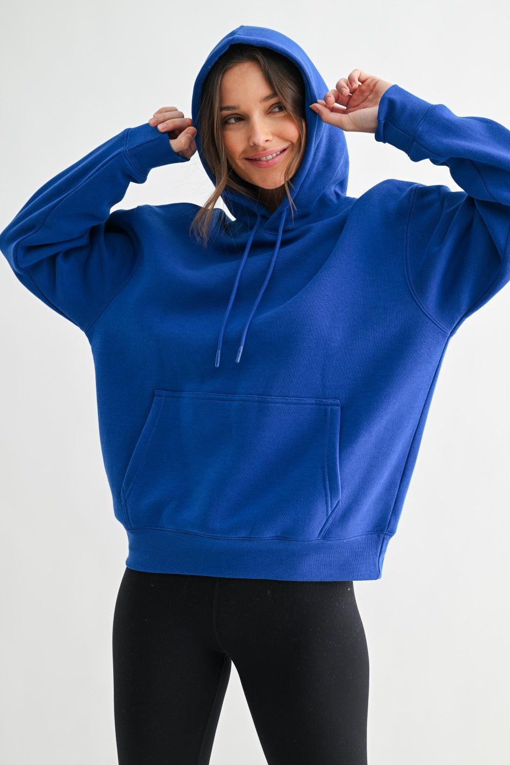 Maerin Drop Shoulder Hoodie - Deep Indigo