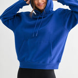 Maerin Drop Shoulder Hoodie - Deep Indigo