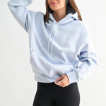 Maerin Drop Shoulder Hoodie - Halogen Blue