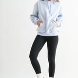 Maerin Drop Shoulder Hoodie - Halogen Blue