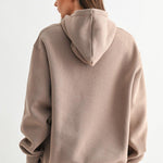 Maerin Drop Shoulder Hoodie - Silken Taupe