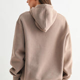 Maerin Drop Shoulder Hoodie - Silken Taupe