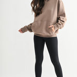 Maerin Drop Shoulder Hoodie - Silken Taupe