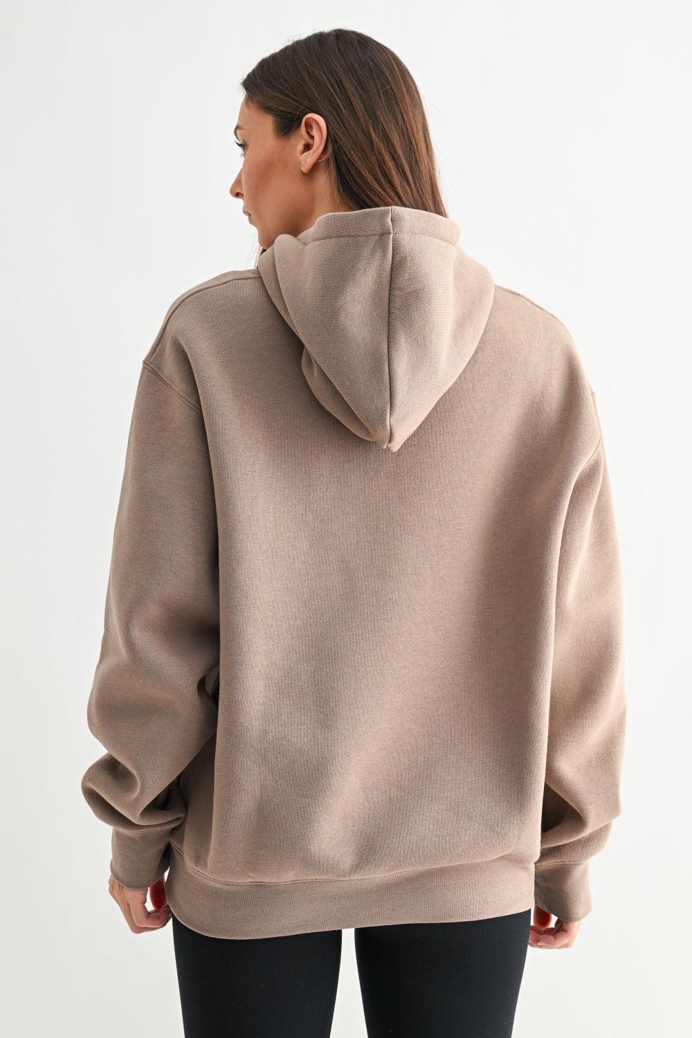 Maerin Drop Shoulder Hoodie - Silken Taupe FINAL SALE