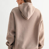 Maerin Drop Shoulder Hoodie - Silken Taupe FINAL SALE