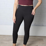 Maeve Butter Yoga Pants with Side Pockets - Black