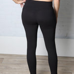 Maeve Butter Yoga Pants with Side Pockets - Black - FINAL SALE