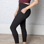 Maeve Butter Yoga Pants with Side Pockets - Black - FINAL SALE