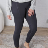 Maeve Butter Yoga Pants with Side Pockets - Charcoal