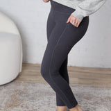 Maeve Butter Yoga Pants with Side Pockets - Charcoal