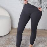 Maeve Butter Yoga Pants with Side Pockets - Charcoal - FINAL SALE