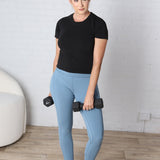 Maeve Butter Yoga Pants with Side Pockets - Dusty Blue - FINAL SALE