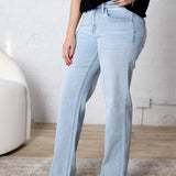 Maevyn Slim Wide Leg Jeans - Convenient FINAL SALE