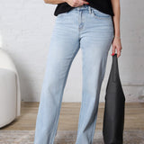 Maevyn Slim Wide Leg Jeans - Convenient FINAL SALE