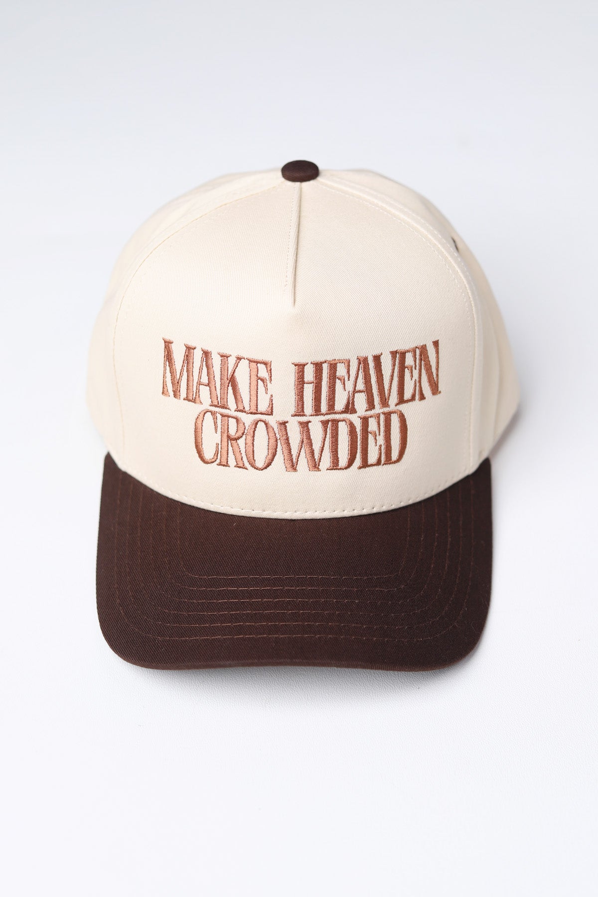 Make Heaven Crowded Baseball Cap - Brown