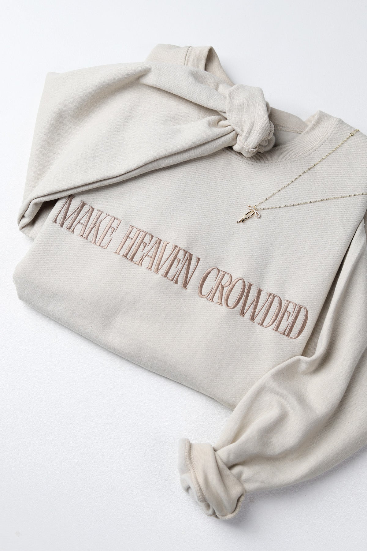 Make Heaven Crowded Crewneck - Sand