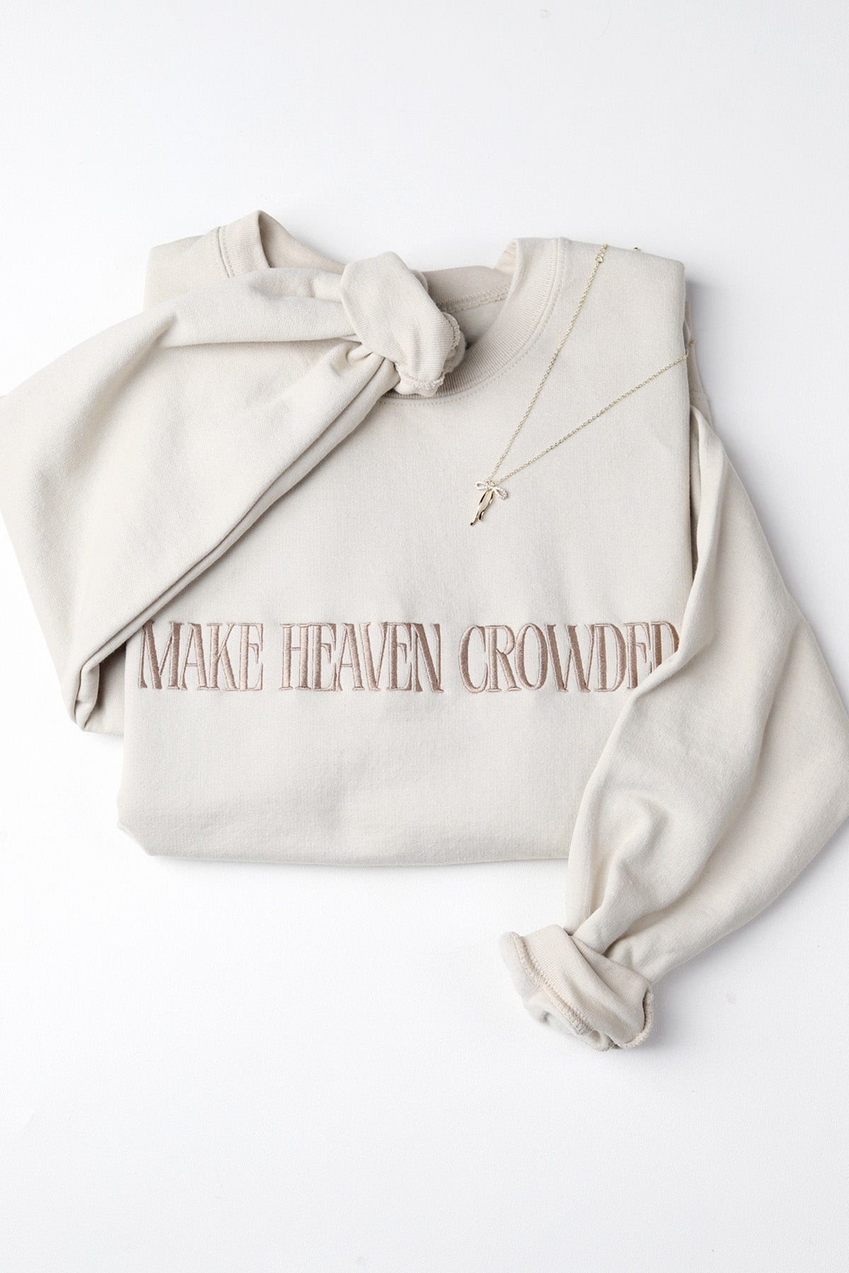 Make Heaven Crowded Crewneck - Sand
