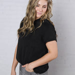 Mali Baby Tee Short Sleeve - Black