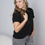 Mali Baby Tee Short Sleeve - Black