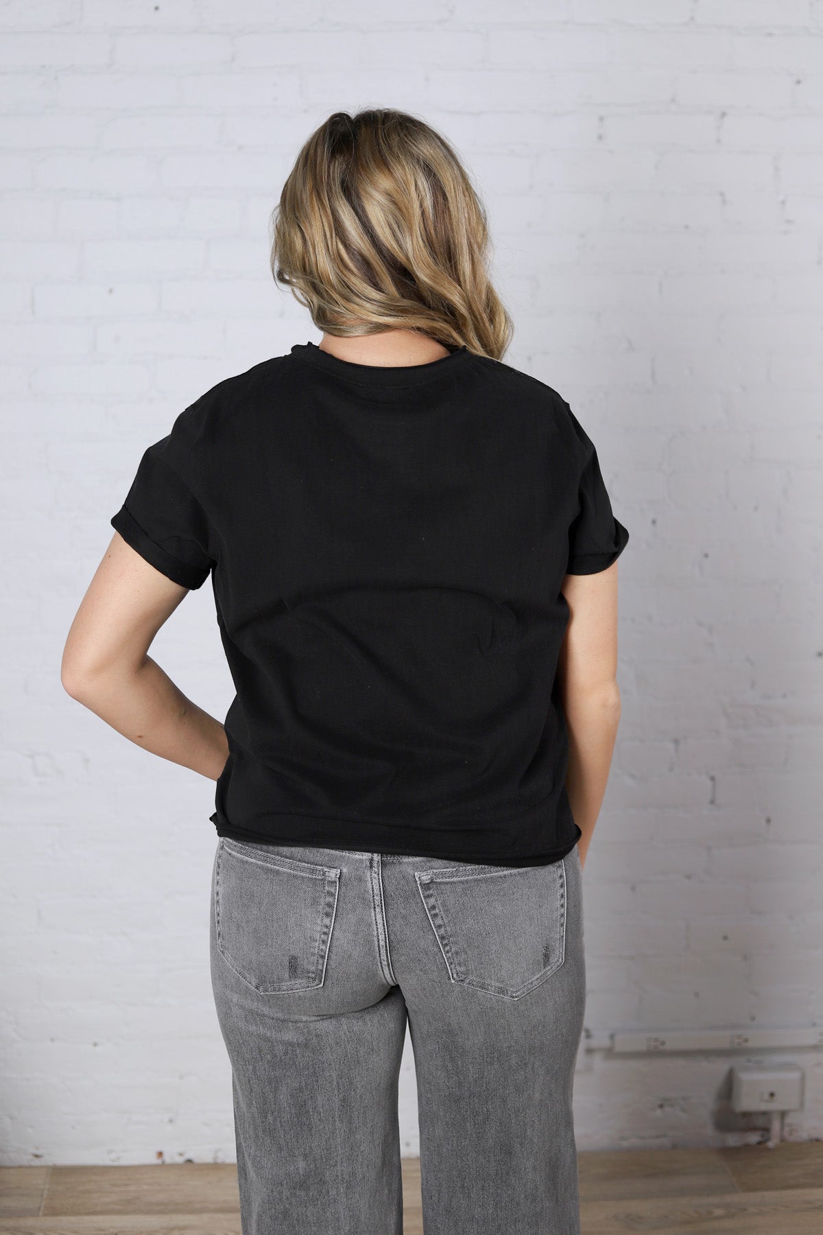Mali Baby Tee Short Sleeve - Black