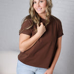 Mali Baby Tee Short Sleeve - Brown