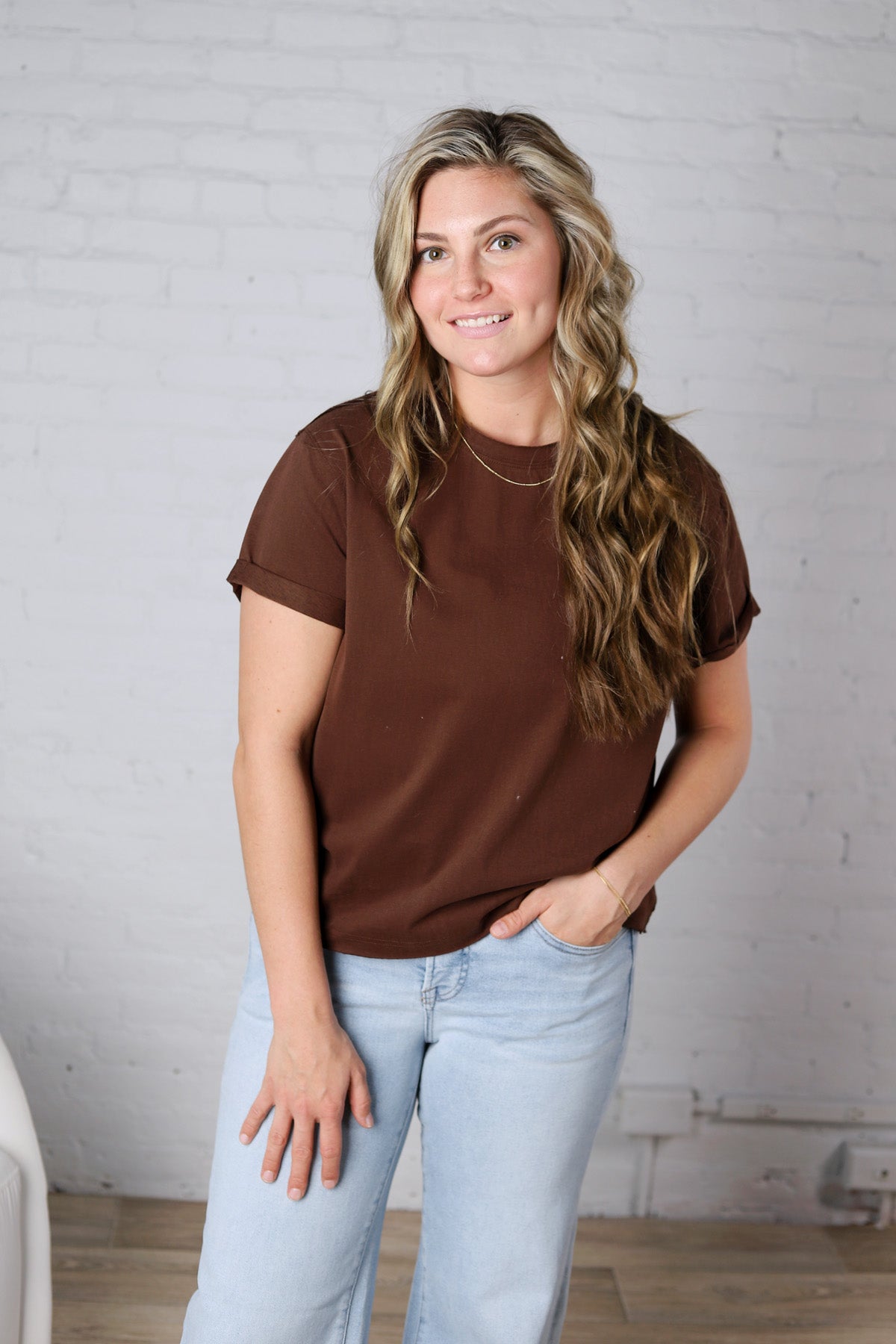 Mali Baby Tee Short Sleeve - Brown