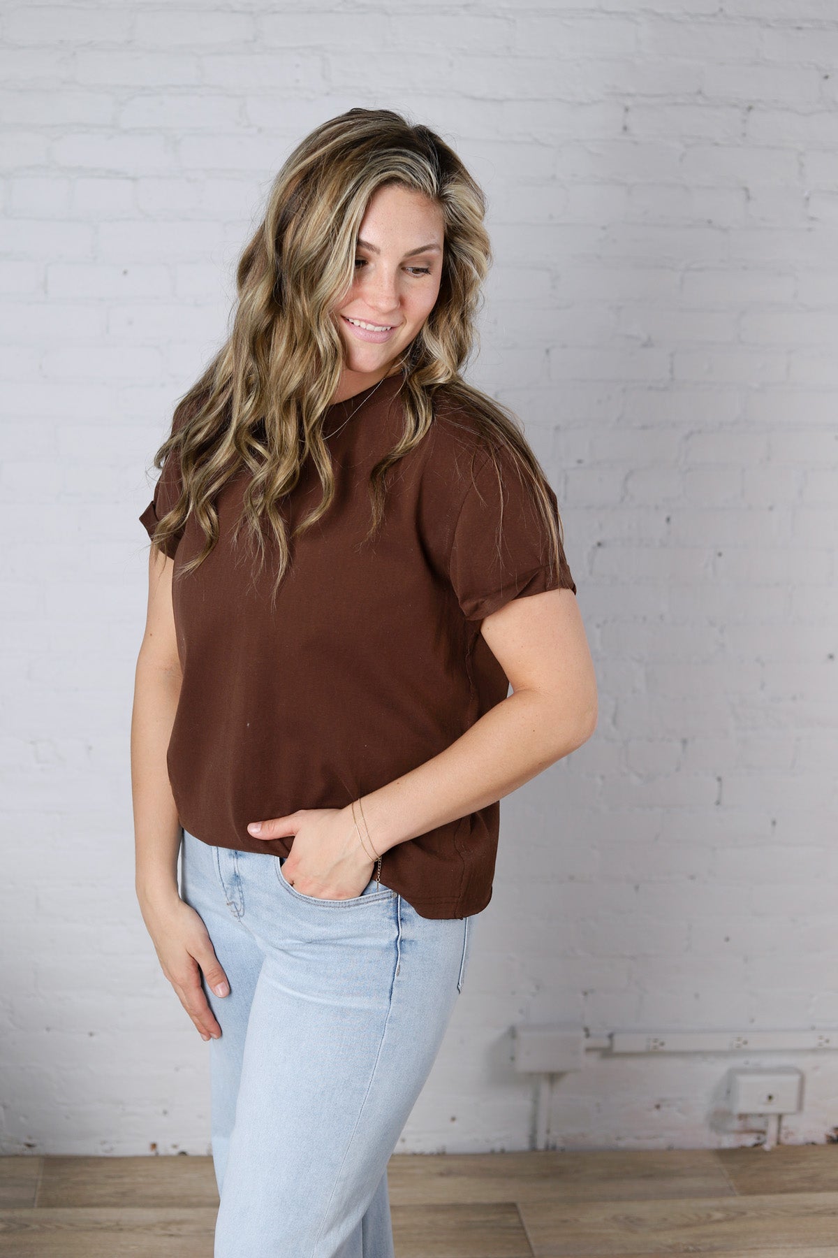 Mali Baby Tee Short Sleeve - Brown