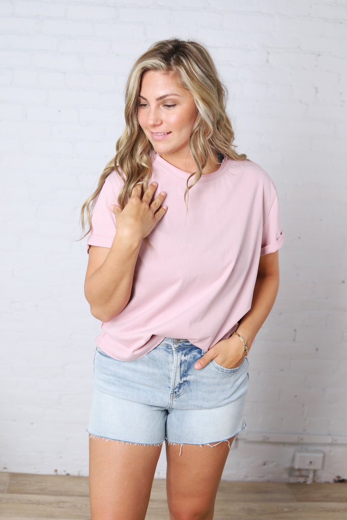 Mali Baby Tee Short Sleeve - Cherry Blossom